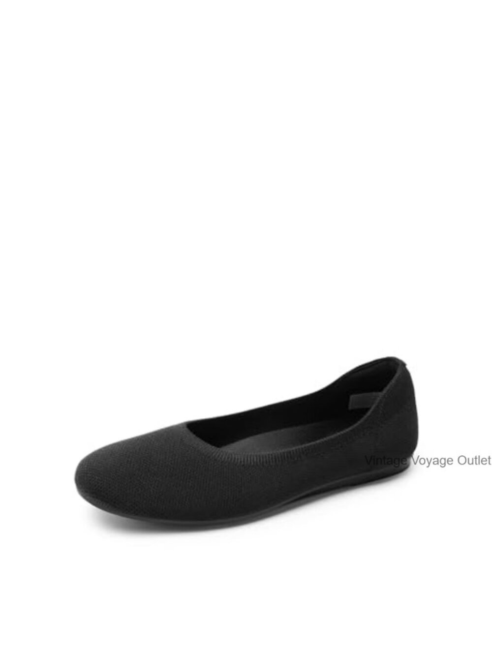 Women's Knit Ballet Flats with Arch Support, Foldable & Machine Washable